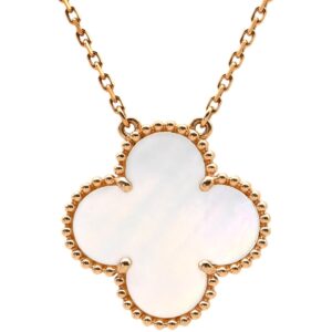 ヴァンクリーフアーペル Van Cleef & Arpels ネックレス マジック アルハンブラ 銀座本店限定 パールホワイトXローズゴールド ピンクゴールド シェル VCARO41300 【箱】 【中古】