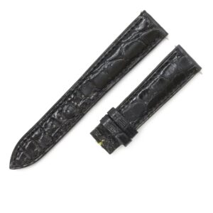 フランクミュラー FRANCK MULLER 腕時計パーツ トノウカーベックス 7500/7502用 クロコバンド クロコダイル ブラック 未使用 純正 替え ショート 16mm ブラック 黒 【中古】未使用保管品