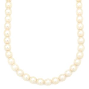 タサキ TASAKI ネックレス パール 6.8-7.2mm パールホワイト×シルバー TASAKI silver 真珠 ラウンドシェイプ 【中古】中古品