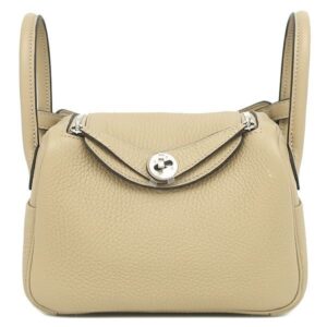 エルメス HERMES ショルダーバッグ リンディ2 ミニ ヴェルソ トリヨンクレマンス トレンチ×エトゥープ シルバー金具 新品 未使用 K刻印(2025年製) 【箱】 【中古】