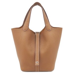 エルメス HERMES ハンドバッグ ピコタンロック PM トリヨンクレマンス ゴールド シルバー金具 新品 未使用 2025年製 茶 K 【箱】 【中古】