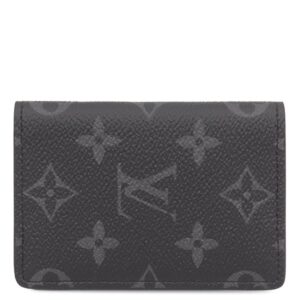 ルイヴィトン LOUIS VUITTON カードケース オーガナイザー ドゥ ポッシュ レザー モノグラムエクリプスキャンパス モノグラムエクリプス 黒 名刺入れ M61696 RFID 【保存袋】 【中古】
