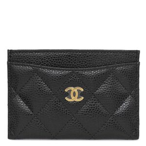 シャネル CHANEL カードケース クラシック キャビアスキン ブラック ゴールド金具 黒 パスケース 名刺入れ AP0213 ランダムシリアル 【箱】 【中古】未使用保管品