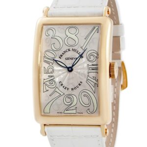 フランクミュラー FRANCK MULLER ロングアイランド クレイジーアワーズ 1200CH 4N K18PG無垢 青針 ギョーシェ メンズ 腕時計自動巻き シルバー 【中古】中古美品