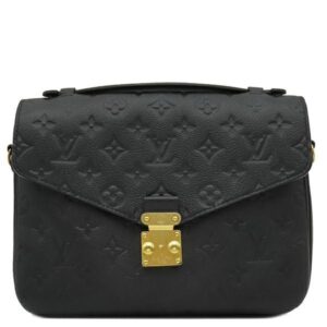 ルイヴィトン LOUIS VUITTON 2WAYバッグ ポシェット メティス MM モノグラムアンプラント ノワール ゴールド金具 黒 ショルダーバッグ M41487 AR2109 【箱】 【中古】