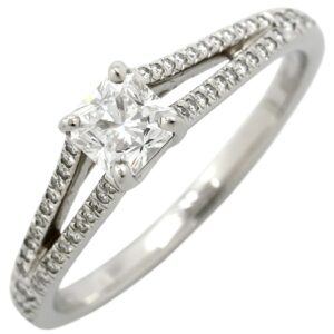 ティファニー Tiffany & Co リング 指輪 ルシダ プラチナシルバー T&Co. プラチナム 1P 1石 1粒 ダイヤ エンゲージ ブライダル 10号 【中古】