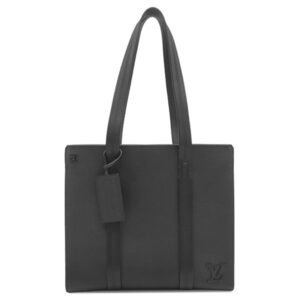 ルイヴィトン LOUIS VUITTON トートバッグ テイクオフ トート グレインカーフレザー ブラック ブラック金具 黒 ショルダー 肩掛け M57308 RFID 【中古】