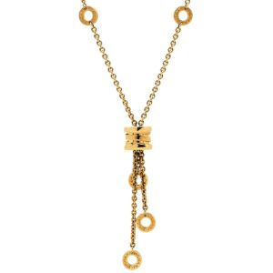 ブルガリ BVLGARI ネックレス ビーゼロワン エレメント ネックレス イエローゴールド 750 18K 【箱】 【中古】