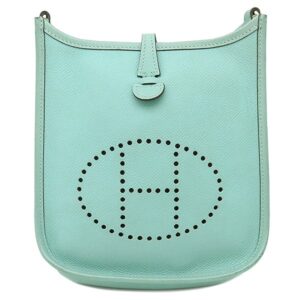 エルメス HERMES ショルダーバッグ エヴリンTPM アマゾン ヴォーエプソン ブルーアトール×ブルーザンジバル シルバー金具 青 A 【保存袋】 【中古】