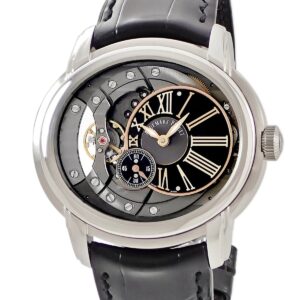 オーデマピゲ AUDEMARS PIGUET ミレネリー 4101 15350ST.OO.D002CR.01 OH済 スケルトン ローマン オフセンター メンズ 腕時計自動巻き グレー 【中古】中古美品