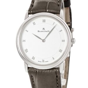 ブランパン BLANCPAIN ヴィルレ ウルトラスリム 0071-3427-55 OH済 Pt950無垢 プラチナ ホワイト メンズ レディース 腕時計自動巻き ホワイト 【中古】中古美品