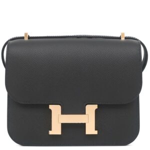 エルメス HERMES ショルダーバッグ コンスタンスミニ 3 ミロワール ヴォーエプソン ブラック ピンクゴールド金具 新品 未使用 2024年製 W 【箱】 【中古】