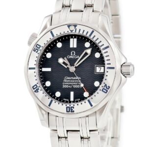 オメガ OMEGA シーマスター プロフェッショナル 300M 2552.80 ネイビー デイト 逆回転防止ベゼル メンズ 腕時計自動巻き ネイビー 【中古】