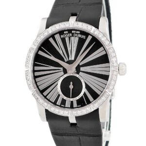 ロジェデュブイ ROGER DUBUIS エクスカリバー 36mm DBEX0278 純正ダイヤ ブラック スモールセコンド メンズ レディース 腕時計自動巻き ブラック 【中古】中古美品