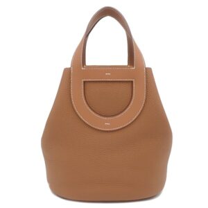 エルメス HERMES ハンドバッグ インザループ 23 トリヨンクレマンス ヴォースイフト ゴールド ゴールド金具 茶 2025年製 K 【箱】 【中古】