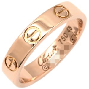 カルティエ Cartier リング 指輪 ミニラブリング ピンクゴールド #48(JP8) LOVE Ring 750 18K PG 18金 8号 【中古】