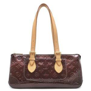 【★3％OFFクーポン】ルイヴィトン LOUIS VUITTON ハンドバッグ ローズウッド アヴェニュー モノグラムヴェルニ アマラント ゴールド金具 ショルダー M93510 FL1120 【保存袋】 【中古】新品同様品
