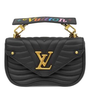 【★3％OFFクーポン】ルイヴィトン LOUIS VUITTON 2WAYバッグ ニューウェーブ チェーンバッグ PM カーフ ブラック ゴールド金具 黒 ショルダー ハンドバッグ M51683 RFID 【中古】中古美品
