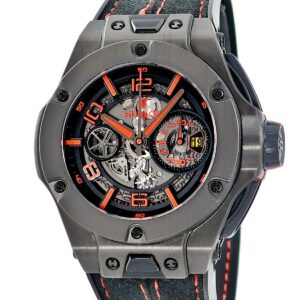 ウブロ HUBLOT ビッグバン フェラーリ カーボン リミテッド 402.QU.0113.WR 黒 赤 跳ね馬 スケルトン 限定 メンズ 腕時計自動巻き ブラック 【中古】中古美品