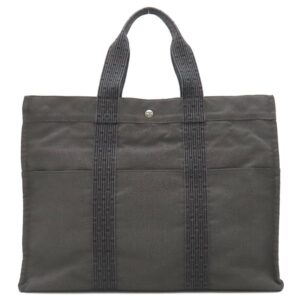 エルメス HERMES トートバッグ エールライントート GM キャンバス グレー シルバー金具 鍵・カデナ欠品 【中古】中古美品