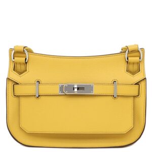 エルメス HERMES ショルダーバッグ ジプシエール ミニ エバーカラー ジョーヌアンブル シルバー金具 黄色 W 【箱】 【中古】新品同様品