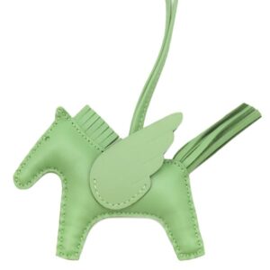 エルメス HERMES バッグチャーム ロデオPM ペガサス アニョーミロ ヴェールクリケット 緑 ソーヴェールクリケット 単色 B 【箱】 【中古】未使用保管品