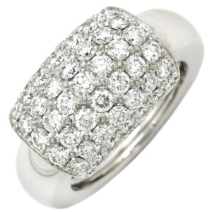 ピアジェ PIAGET リング 指輪 ダンサー LM ホワイトゴールド #55 Au750 18K 18金 パヴェ ダイヤ ムービング 回転 12号 【箱】 【中古】