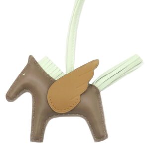 エルメス HERMES バッグチャーム ロデオPM ペガサス アニョーミロ エトゥープ×ヴェールフィズ×ビスキュイ B 【箱】 【中古】未使用保管品