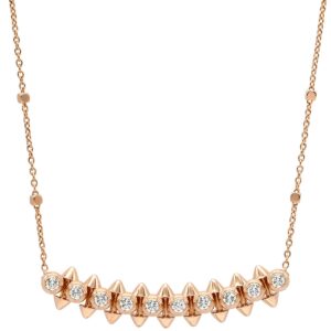 カルティエ Cartier ネックレス クラッシュ ドゥ カルティエ ダイヤモンド ピンクゴールド 18K 750PG 10石 10粒 N7424312 【中古】