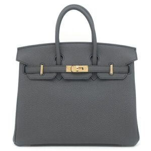 エルメス HERMES ハンドバッグ バーキン25 トゴ プロン ゴールド金具 新品 未使用 ダークグレー K刻印(2025年製) 【箱】 【中古】