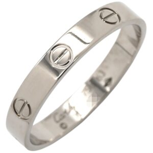 カルティエ Cartier リング 指輪 ミニ ラブリング ホワイトゴールド #63 LOVE Ring 750 22.5号 【中古】
