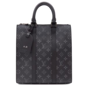 【★3％OFFクーポン】ルイヴィトン LOUIS VUITTON 2WAYバッグ サックプラ クロス モノグラムエクリプス モノグラムエクリプス マットブラック金具 イニシャル刻印入り M46456 RFID 【箱】 【中古】新品同様品