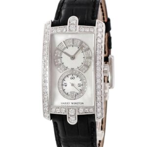 ハリーウィンストン Harry Winston アヴェニュー C ミッドサイズ 331.UQWL.MD.D3.1 K18WG無垢 純正ダイヤ シェル メンズ 腕時計クオーツ ホワイト 【中古】中古美品