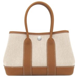 エルメス HERMES ハンドバッグ ネオ ガーデン23 ネゴンダ トワルアッシュヴァイキング エクリュ×ゴールド シルバー金具 新品 未使用 ガーデンパーティー ミニ 2026年製 G 【箱】 【中古】未使用保管品