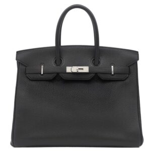 エルメス HERMES ハンドバッグ バーキン35 トゴ ブラック シルバー金具 黒 □E 【保存袋】 【中古】中古品