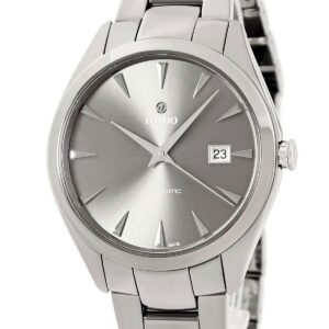 ラドー RADO ハイパークローム オートマティック R32254302 未使用 グレー デイト セラミック チタン メンズ 腕時計自動巻き グレー 【中古】