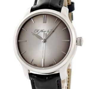 H.モーザー H. MOSER & CIE. モナード フュメ 343.506-016 パラジウム K18WG グラデーション スモーキー文字盤 メンズ 腕時計手巻き グレー 【中古】