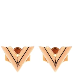 ルイヴィトン LOUIS VUITTON ピアス スタッズ イヤリング エッセンシャルV GP ピンクゴールド 2個セット 両耳 M80139 LE0270 【中古】