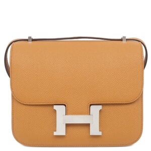 エルメス HERMES ショルダーバッグ コンスタンス3 ミニ ミロワール ヴォーエプソン トフィ シルバー金具 新品 未使用 茶 2024年製 W 【箱】 【中古】
