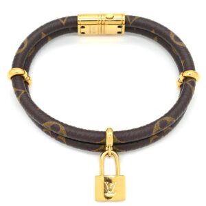 ルイヴィトン LOUIS VUITTON ブレスレット ブラスレ キープイット トゥワイス モノグラムキャンバス GP モノグラム ゴールド金具 GP×PVC M6640 BC1118 【中古】