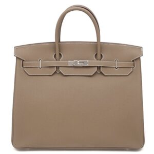 エルメス Herms ハンドバッグ バーキン40 トゴ エトゥープ シルバー金具 グレージュ 2023年製 B 【箱】 【中古】