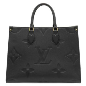 ルイヴィトン LOUIS VUITTON 2WAYバッグ オンザゴー モノグラムアンプラント ノワール ゴールド金具 黒 ハンドバッグ ショルダー M45595 RFID 【保存袋】 【中古】