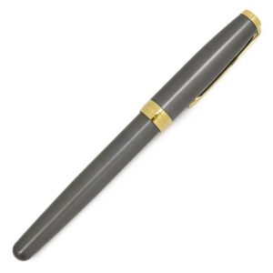 パーカー PARKER 万年筆 ソネット グレイGT ステンレススチール ラッカー GP K18(ペン先) グレー×ゴールド F(細字) K18ペン先 カートリッジ/コンバーター両用式 2213781 【中古】新品同様品