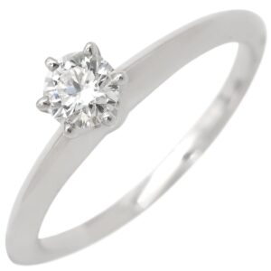 ティファニー Tiffany & Co リング 指輪 ソリティア ダイヤリング プラチナシルバー T＆Co. 一粒 1P 立爪 0.24ct プラチナ950 9号 【中古】中古美品