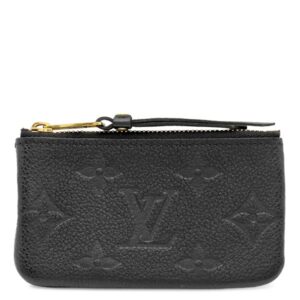 【★3％OFFクーポン】ルイヴィトン LOUIS VUITTON コインケース キーケース ポシェット クレ モノグラムアンプラント ブラック ゴールド金具 小銭入れ M80879 TN1253 【箱】 【中古】中古美品