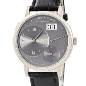ランゲ&ゾーネ LANGE&SOHNE グランド ランゲ1 137.038 LSLS1373AG K18WG無垢 グレー アウトサイズデイト メンズ 腕時計手巻き グレー 【中古】