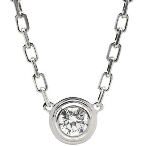 カルティエ Cartier ネックレス ダムール SM ホワイトゴールド ダイヤモンド 18K Au750 WG B7215900 【箱】 【中古】