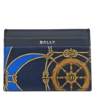 バリー BALLY カードケース カードホルダー レザー ミッドナイトブルー 新品 未使用 カード入れ 航海 MLB01U 【箱】 【新品】