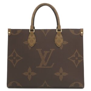 ルイヴィトン LOUIS VUITTON トートバッグ オンザゴー MM モノグラムキャンバス モノグラムリバースキャンバス モノグラム ゴールド金具 茶 ハンドバッグ 新品 未使用 M45321 RFID 【箱】 【中古】