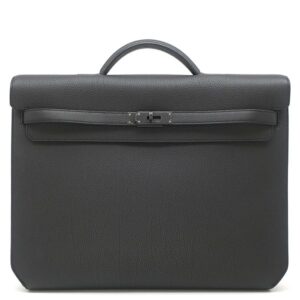 エルメス HERMES ブリーフケース ケリーデペッシュ 36 モノクローム トゴ ブラック マットブラック金具 ビジネスバッグ ソーブラック 2023年製 B 【箱】 【中古】